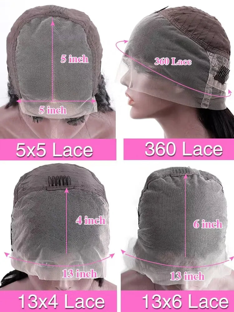 Bone Straight HD Transparent Lace Front Wigs