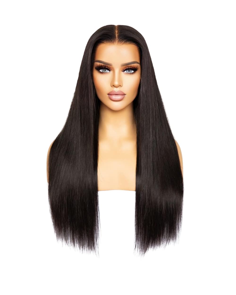 Bone Straight HD Transparent Lace Front Wigs