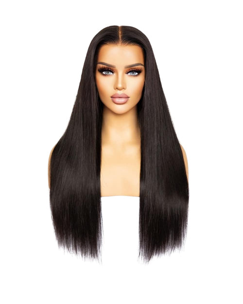 Bone Straight HD Transparent Lace Front Wigs